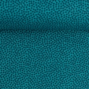 Baumwollstoff - Dotty - petrol